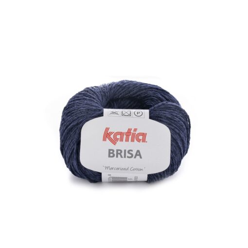 lana filato brisa knit cotone mercerizzato viscosa blu molto scuro primavera estate katia 5 g