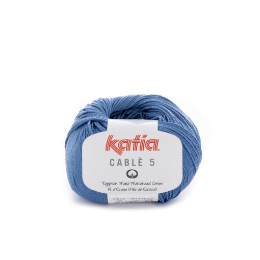 lana filato cable5 knit cotone jeans primavera estate katia 33 g