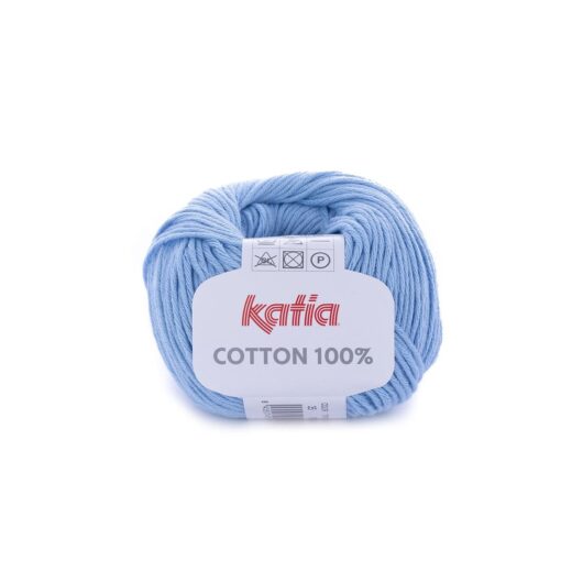 lana filato cotton100 knit cotone blu primavera estate katia 35 g