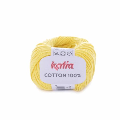 lana filato cotton100 knit cotone giallo primavera estate katia 19 g