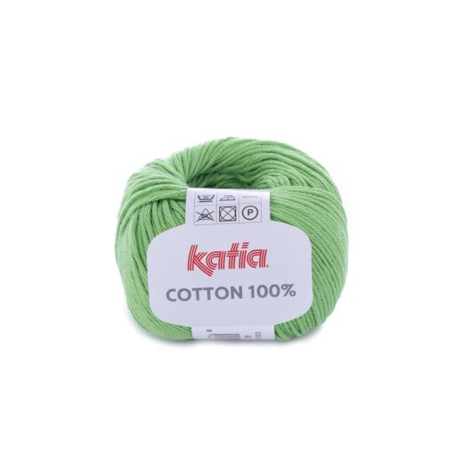 lana filato cotton100 knit cotone verde chiaro primavera estate katia 42 g
