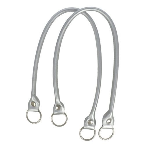 Manici 64 cm Ecopelle Argento
