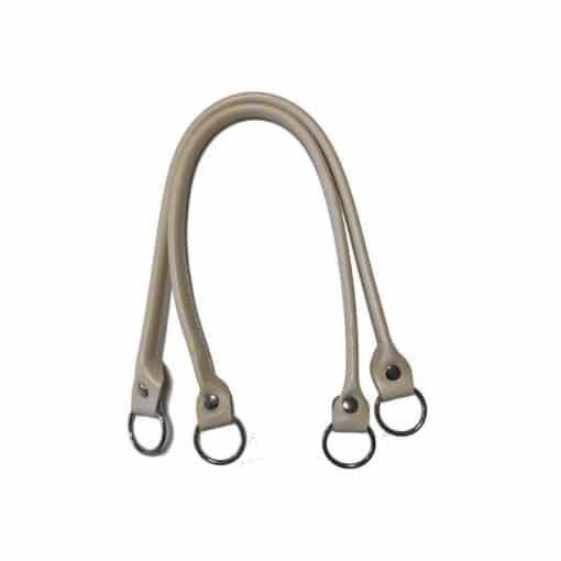 manici 64 cm ecopelle panna