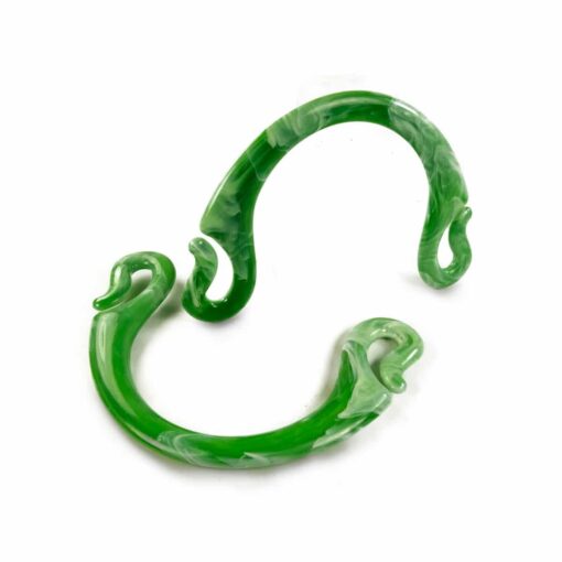 manici mezzaluna verde marmorizzato