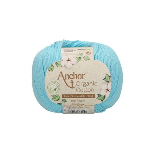 organic cotton anchor celeste 129