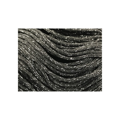 Swan Black Glitter Tre Sfere Cordino Nero-Argento 055A