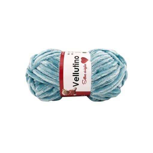Vellutino Tre Sfere Ciniglia Poliestere 100% Turchese Chiaro 92C7C7