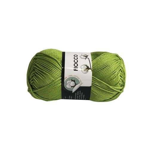 Fiocco Tre Sfere Cotone 100% Verde Codice Colore 7668