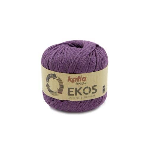 Ekos Katia Cotone Riciclato 50% Poliestere Riciclato 47% Altre fibre 3% Viola Codice Colore 116