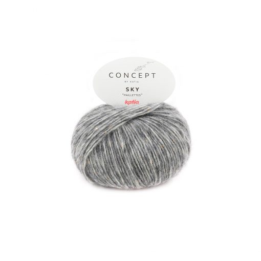 Sky Concept by Katia Cotone 32% Merino 30% Poliammide 26% Baby Alpaca 12% Grigio Scuro Codice Colore 82