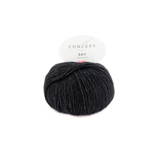 Sky Concept by Katia Cotone 32% Merino 30% Poliammide 26% Baby Alpaca 12% Nero Codice Colore 87