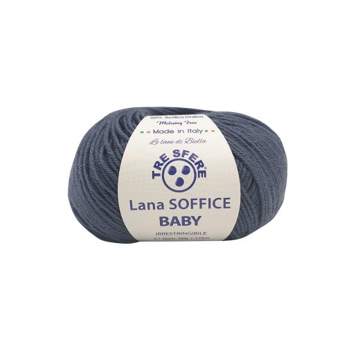 Soffice Baby Tre Sfere Lana 50% Acrilico 50% Irrestringibile Avio 121