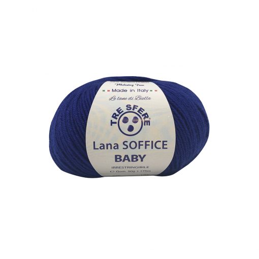 Soffice Baby Tre Sfere Lana 50% Acrilico 50% Irrestringibile Blu Elettrico 49