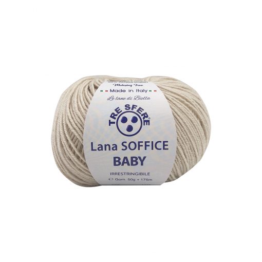 Soffice Baby Tre Sfere Lana 50% Acrilico 50% Irrestringibile Crema 123