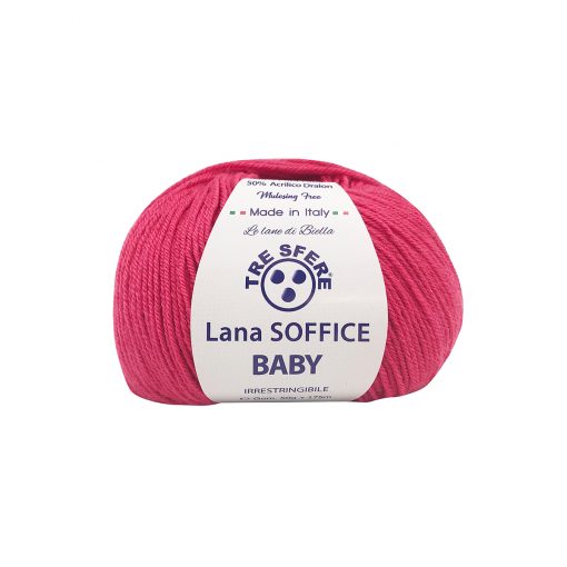 Soffice Baby Tre Sfere Lana 50% Acrilico 50% Irrestringibile Fucsia 226