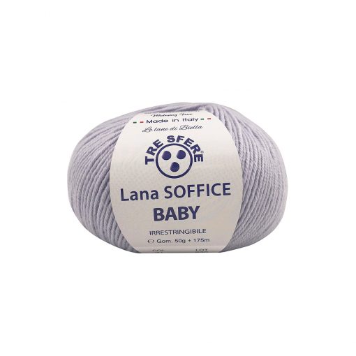 Soffice Baby Tre Sfere Lana 50% Acrilico 50% Irrestringibile Grigio Perla 31