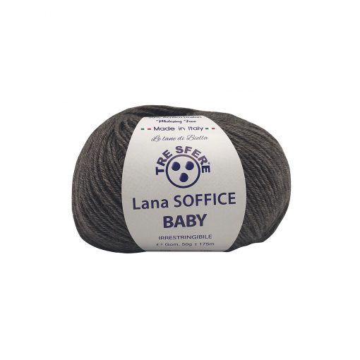 Soffice Baby Tre Sfere Lana 50% Acrilico 50% Irrestringibile Tortora 109