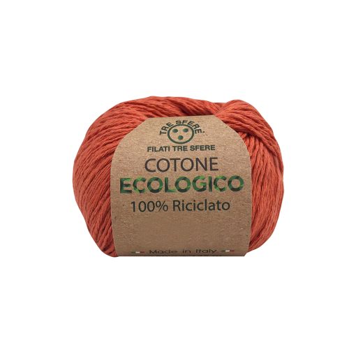 Cotone Ecologico Tre Sfere Riciclato 100% Cotone 80% Poliestere 20% Corallo 97