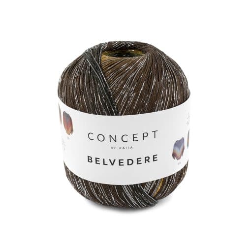 Belvedere Concept by Katia Viscosa 96% Poliestere 3% Poliammide 1% 304 Blu Verdastro Marrone Ocra