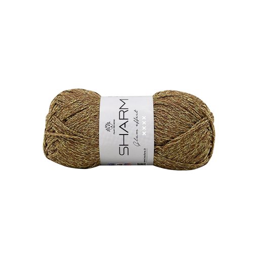 Sharm Tre Sfere Cotone 75% Poliestere 25% Marron Glace-Oro 08