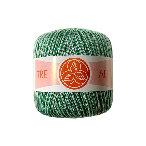 Filo di Scozia Tre Ali N. 8 Sfumato Cotone 100% Verde S316