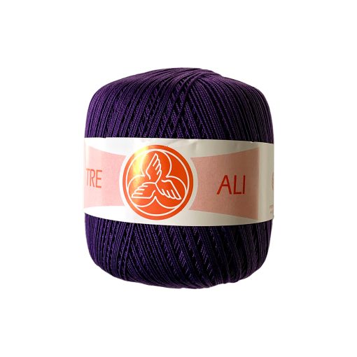 Filo di Scozia Tre Ali N. 8 Cotone 100% Viola Scuro 023
