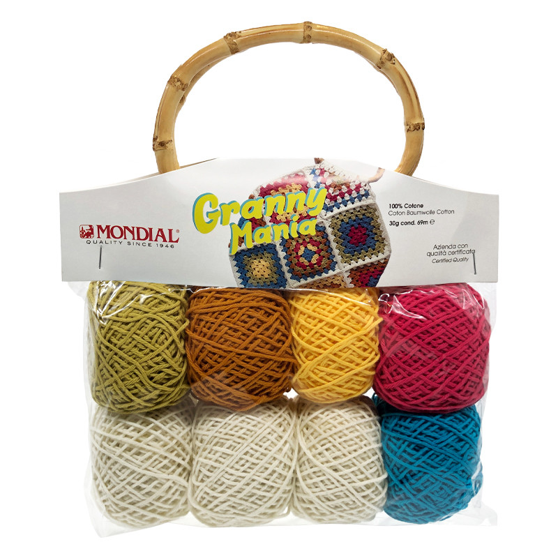 Granny Mania Mondial Kit per Borsa - Acu et Filo