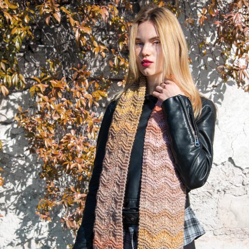 Rigoletto Mondial Cotone 60% Lana Vergine Merino 25% Microfibra PC 15% Mini Pashmina a Maglia