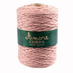 Amore Corda 2 mm Borgo de Pazzi - Firenze Cordino Cotone 75% Poliestere 25% Rosa Antico 420