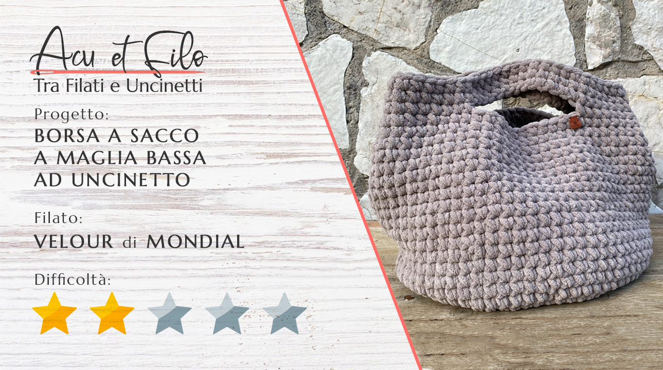 Tutorial Borsa Velour Mondial ad Uncinetto