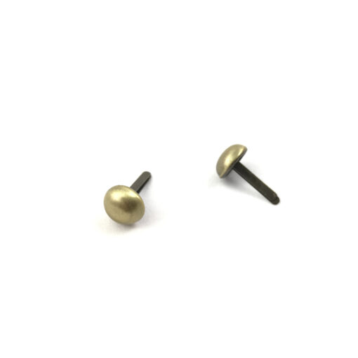 Borchie Metalliche Rotonde Con Aletta 0,9 cm Oro Antico