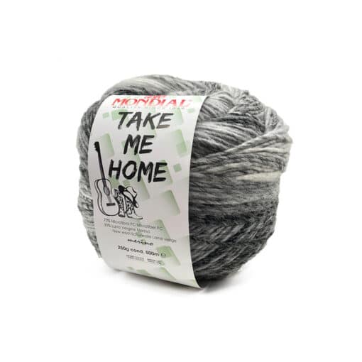 Take Me Home Mondial Lana Vergine Merino 30% Microfibra PC 70% Panna Grigio Nero 661