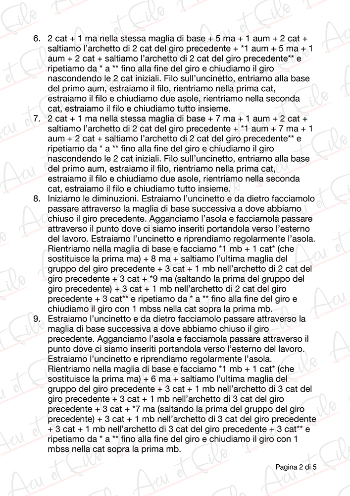 Tutorial Sottopiatto di Natale Rhombi ad Uncinetto 2 di 5