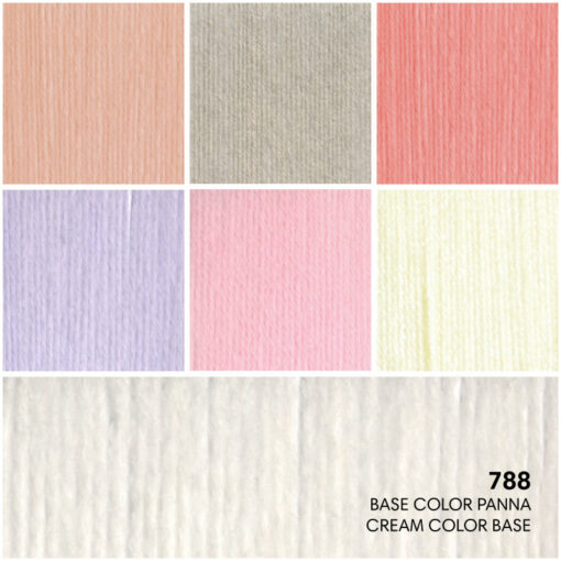 Micio Micio Mondial Bambu' 20% Microfibra PC 80% Base Color Panna 788 Dettaglio Colori