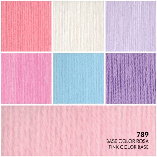 Micio Micio Mondial Bambu' 20% Microfibra PC 80% Base Color Rosa 789 Dettaglio Colori