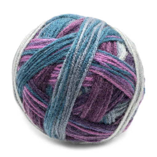 Super Bowl Mondial Lana Vergine Merino 50% Microfibra PC 50% 484 - Blu-grigio azzurro-viola-petrolio