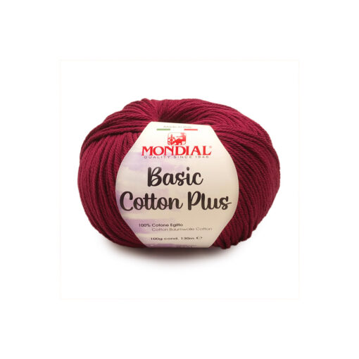 Basic Cotton Plus Mondial Cotone Egitto 100% 044 Sangria