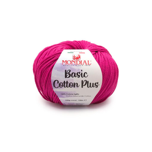 Basic Cotton Plus Mondial Cotone Egitto 100% 045 Fucsia Hollywood