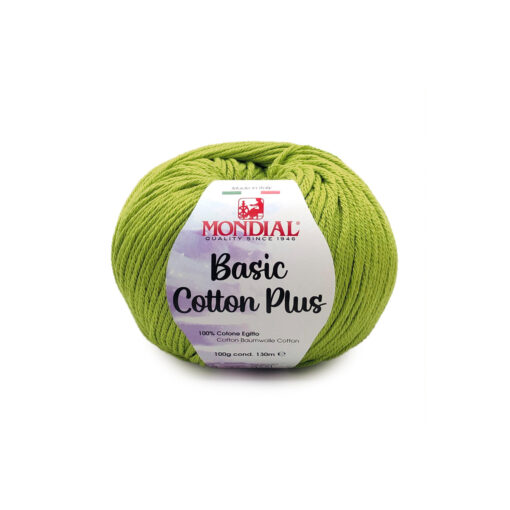 Basic Cotton Plus Mondial Cotone Egitto 100% 048 Avocado