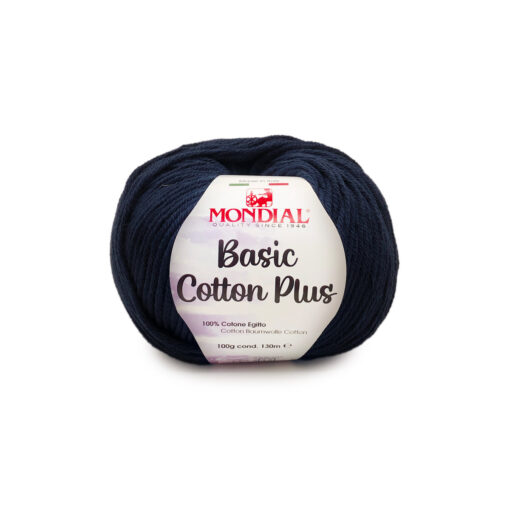 Basic Cotton Plus Mondial Cotone Egitto 100% 125 Blu