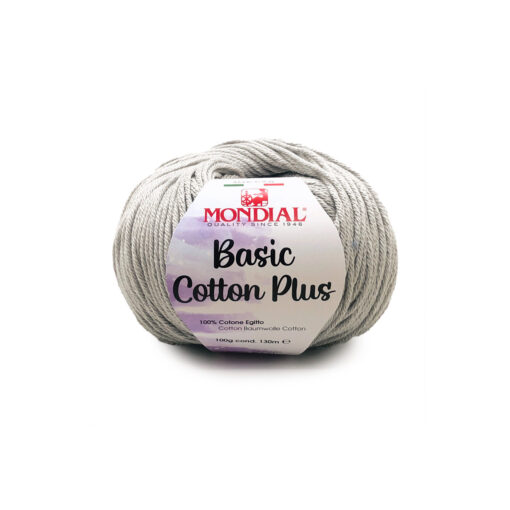 Basic Cotton Plus Mondial Cotone Egitto 100% 207 Grigio chiaro