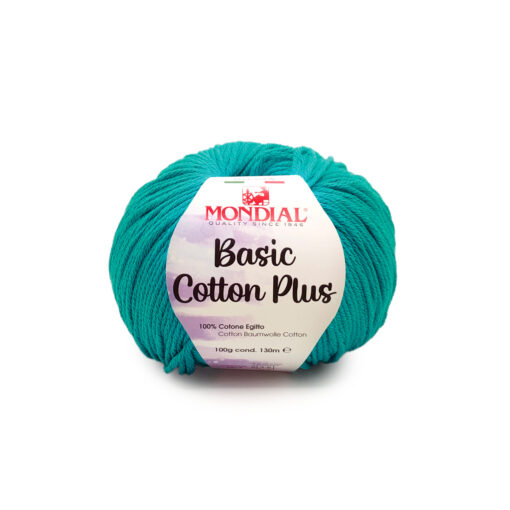 Basic Cotton Plus Mondial Cotone Egitto 100% 214 Azzurro capri