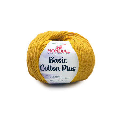 Basic Cotton Plus Mondial Cotone Egitto 100% 242 Giallo sole