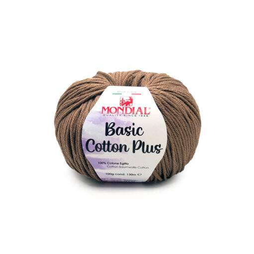 Basic Cotton Plus Mondial Cotone Egitto 100% 822 Tortora