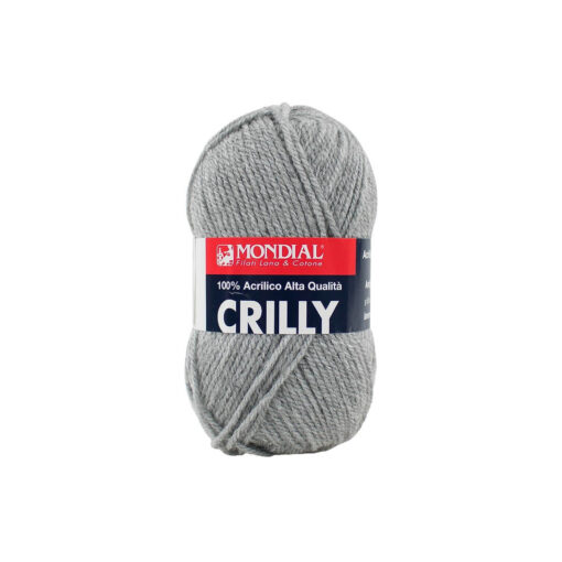 Crilly Mondial Acrilico 100% 701 Melange grigio chiaro