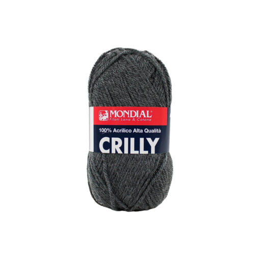 Crilly Mondial Acrilico 100% 704 Melange grigio fumo