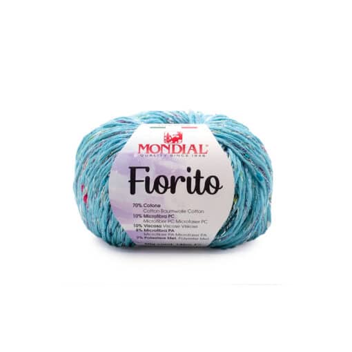 Fiorito Mondial Cotone 70% Microfibra PC 10% Viscosa 10% Microfibra PA 8% Poliestere Met 2% 476 Turchese
