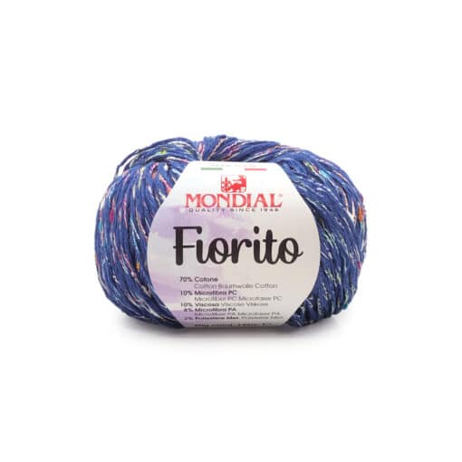 Fiorito Mondial Cotone 70% Microfibra PC 10% Viscosa 10% Microfibra PA 8% Poliestere Met 2% 479 Bluette