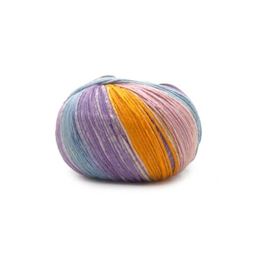 Sunny Mondial Cotone 85% Viscosa 15% 494 Lilla Acqua Rosa Arancio Verdino
