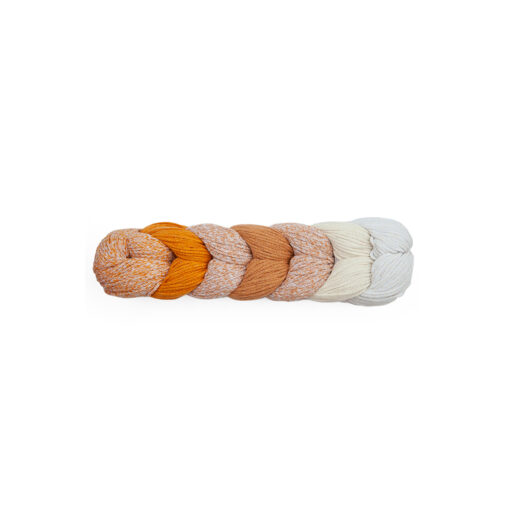 Treccia Mondial Cotone Riciclato 80% Microfibra PL 20% 499 Panna Senape Cammello